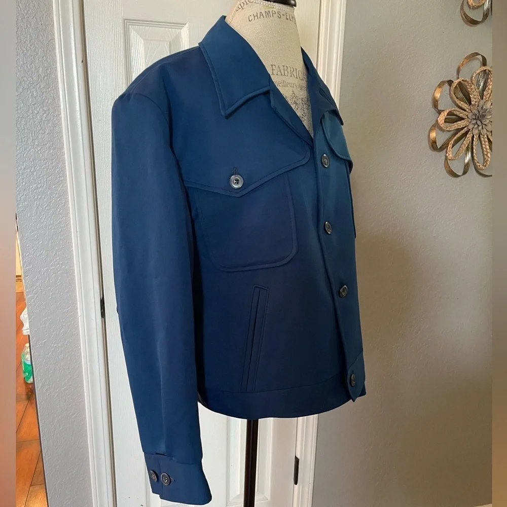 Anderson Little Men’s Vintage Blue Sports Coat Blazer Size 44